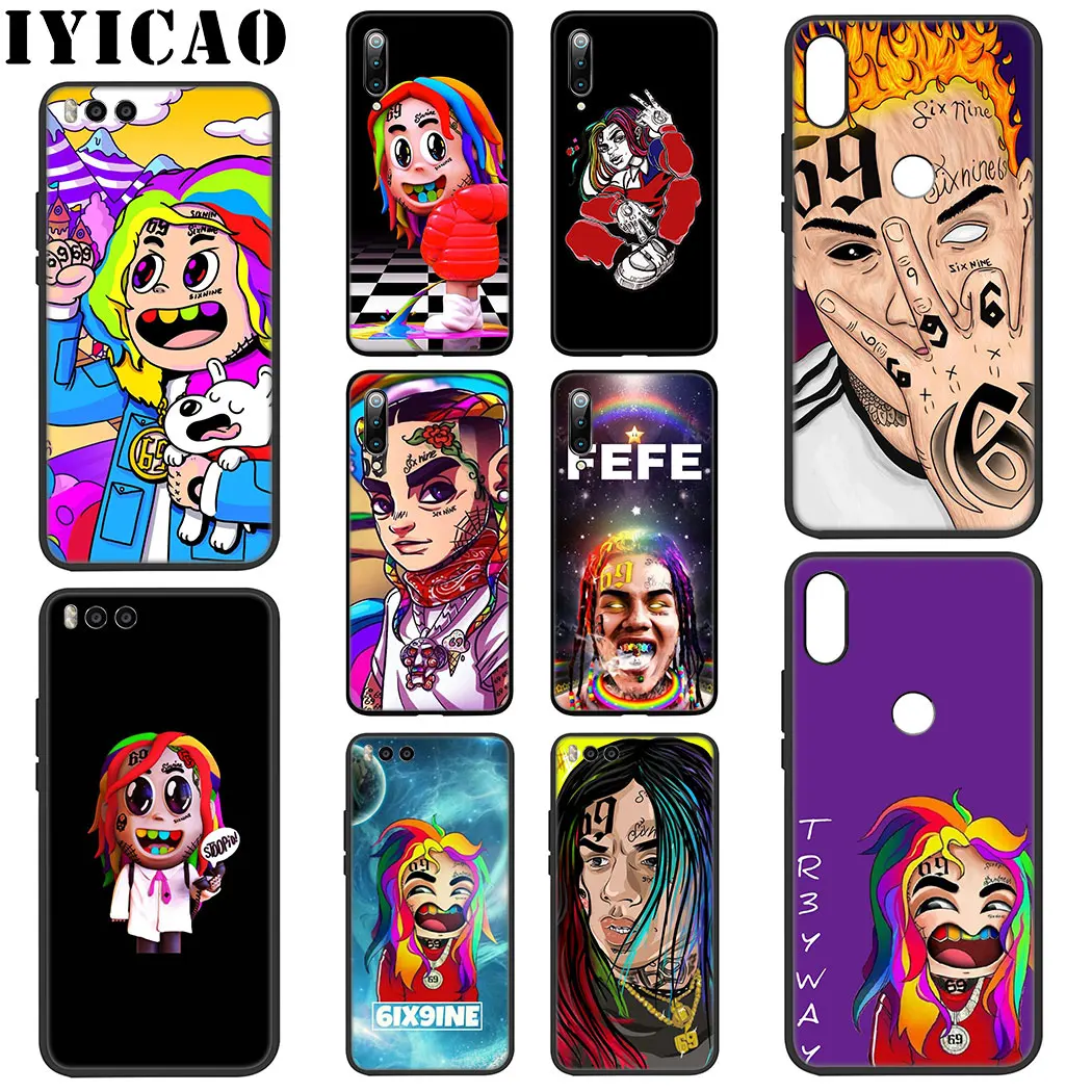 Мягкий чехол Tekashi69 6ix9ine с мультяшным рисунком для Xiaomi Mi 10 9 8 A3 A2 9T Pro Lite SE A1 CC9 CC9E 5X 6X |