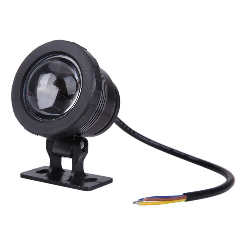 

10W RGB LED Light Fountain Pool Pond Spotlight Underwater Waterproof + Remote, Black