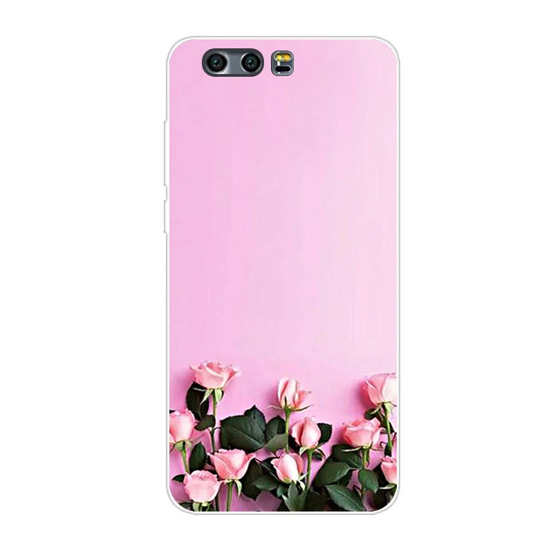 Мягкий TPU чехол для huawei Honor 9 STF-L09 STF-AL00 STF-AL10 STF-TL10 силиконовый чехол-накладка для телефона чехол для huawei Honor9 печати мешок ракушек - Цвет: Оранжевый