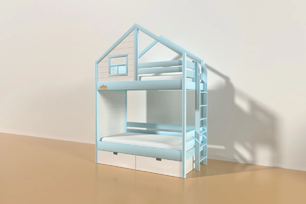 &quotFinland&quot-4 base solid wood Blue |