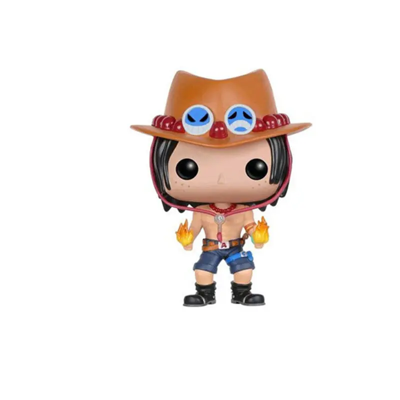 FUNKO POP One piece MONKEY. D. luffy, Portgas. D. ACE, TRAFALGAR. LAW, Tony Chopper Коллекционная фигурка игрушки для детей подарок - Цвет: Синий