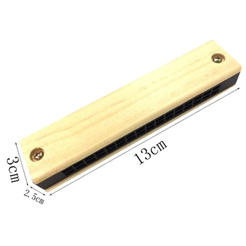 

Kids Children Educational Musical Wooden Harmonica Instrument Toy Gift