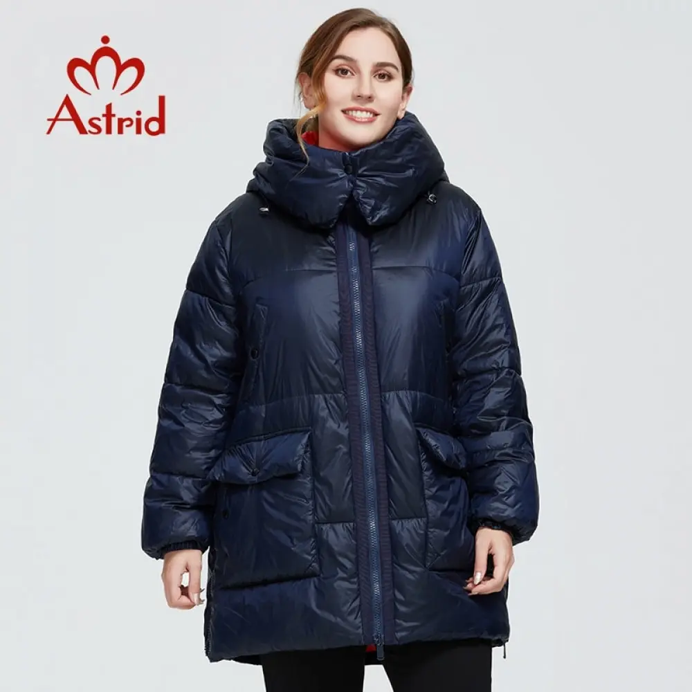 Astrid 2020 новое зимнее женское пальто Женская Длинная модель теплая парка модная