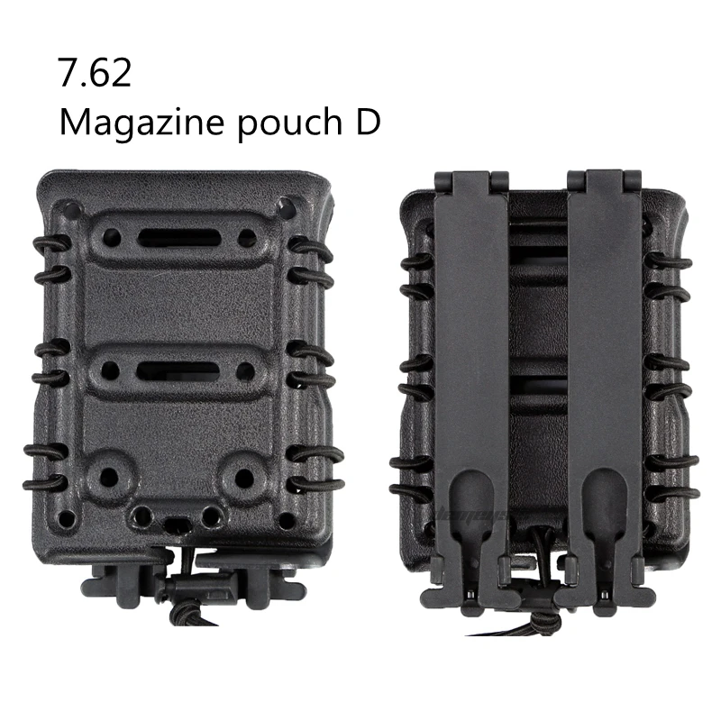 black d 7,62 тактические сумки для журналов, нейлоновые сумки для охоты, стрельбы, подсумок для страйкбола, пейнтбола, подсумок - Цвет: black d