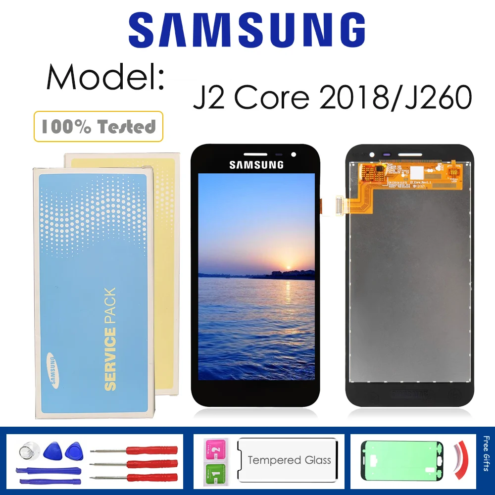 

For Samsung Galaxy J2 Core 2018 LCD Display J260 Touch Screen Digitizer Assembly J260 lcd replacement repair parts with gift