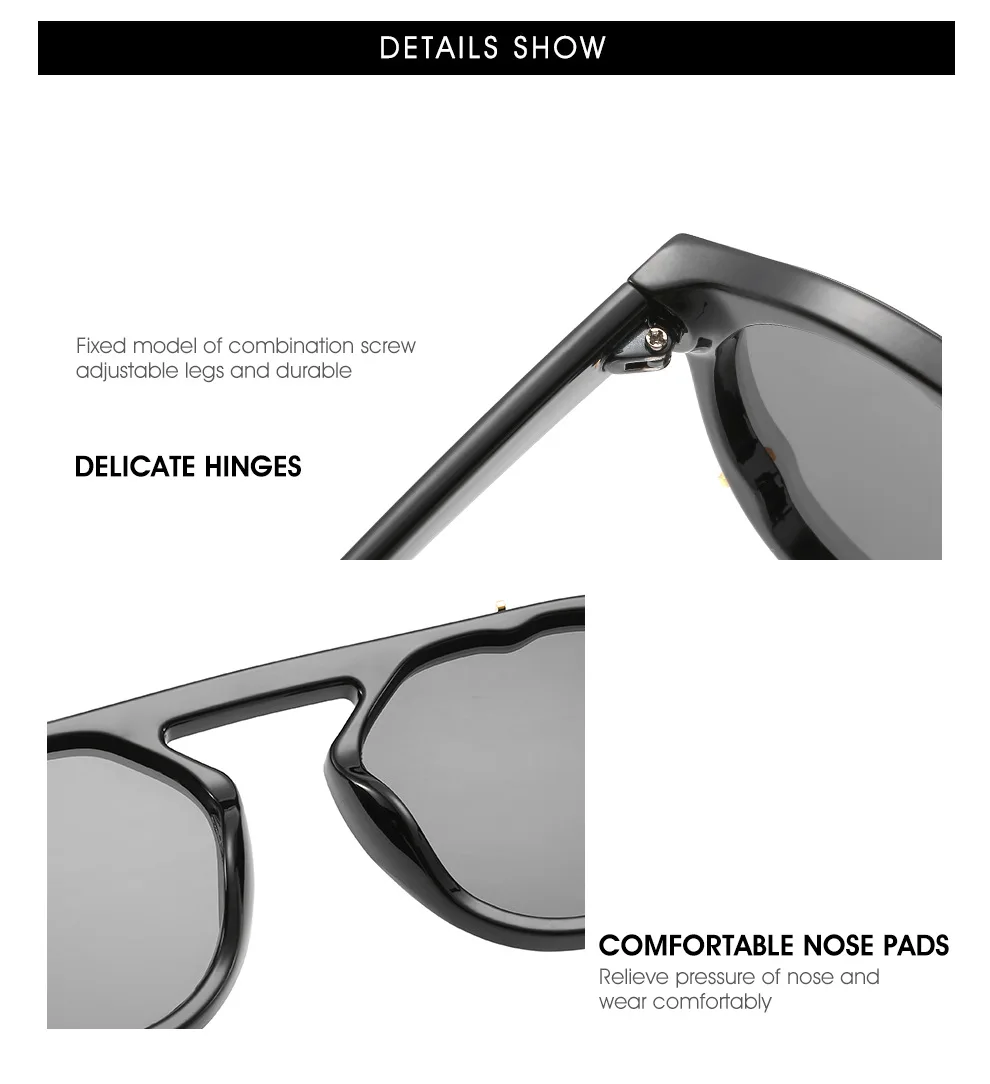 Designer Sunglasses Women High Quality Vintage Sun Glasses For Men Luxury Shades Retro Brand Goggles UV400 Fashion Clear