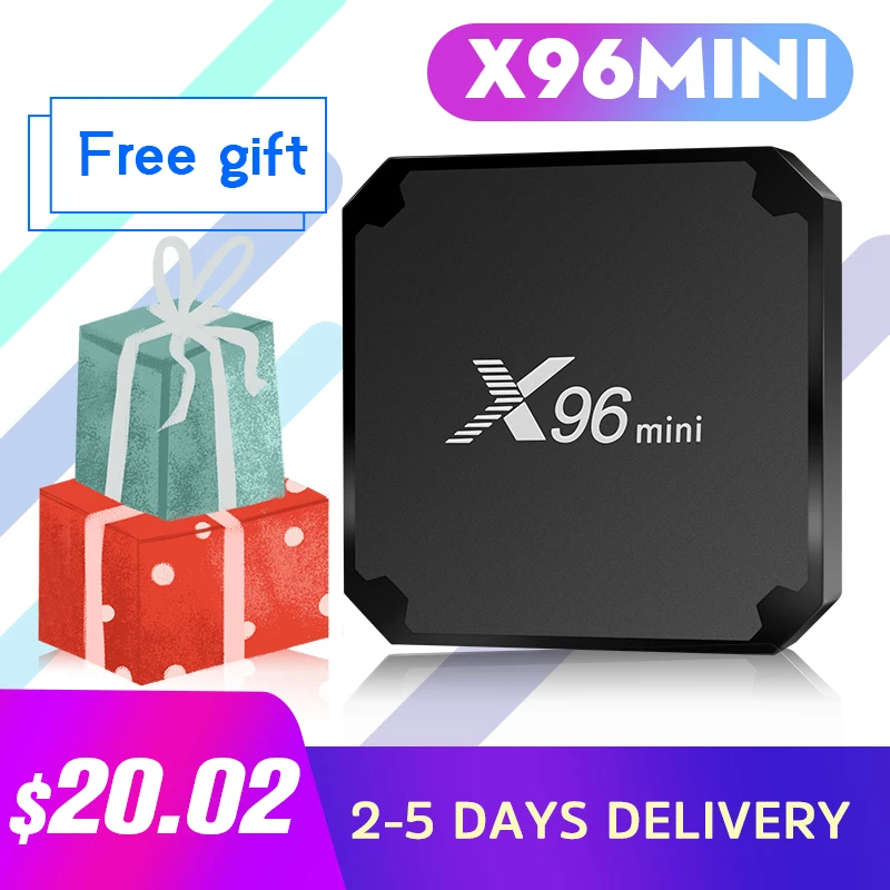 ТВ-приставка X96 Mini Android 9 0 четырехъядерный процессор Amlogic S905W Full HD 2 4 ГГц Wi-Fi H.265