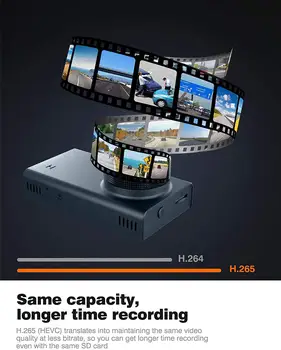 

FOR Sony IMX335 2.5K Dash Cam Gesture Photo WiFi Auto Camera Dashcam 2560x1440 30fps HD DVR Video Recorder GPS Tracker Dashcam