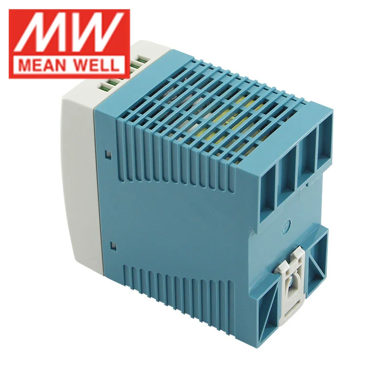 Mean Well MDR 시리즈 MDR-10 20 40 60 100 단일 출력 산업용 DIN 레일 전원 공급 장치 5V 12 15 24 48V AC DC 전원 공급 장치