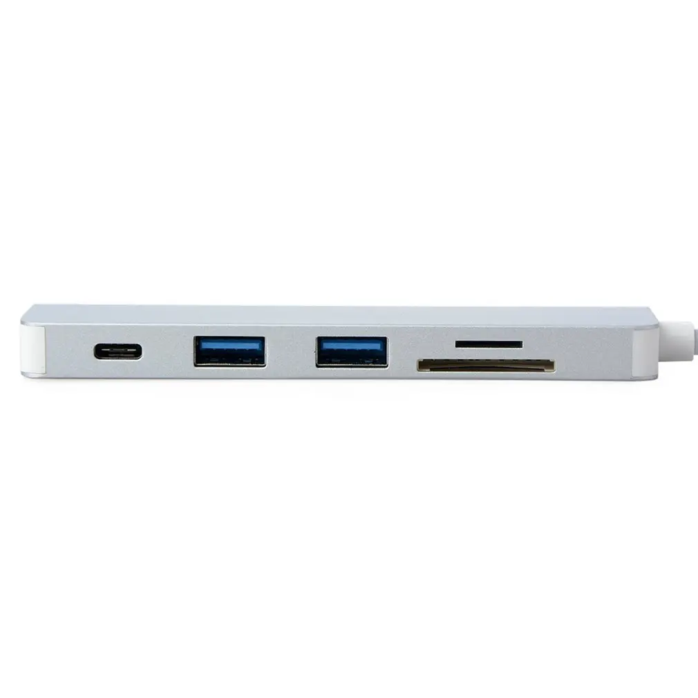 Концентратор USB 3,0 для Macbook Pro type C, концентратор 5 в 1, многопортовый адаптер, USB-C порт зарядки для MacBook 12, концентратор Thunderbolt USB-C