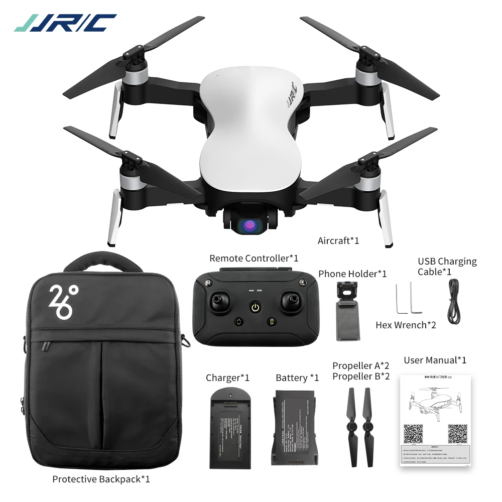 JJRC X12 Pro GPS Дроны с 5G WiFi 1080P/4K HD камерой бесщеточный Квадрокоптер трехосевой