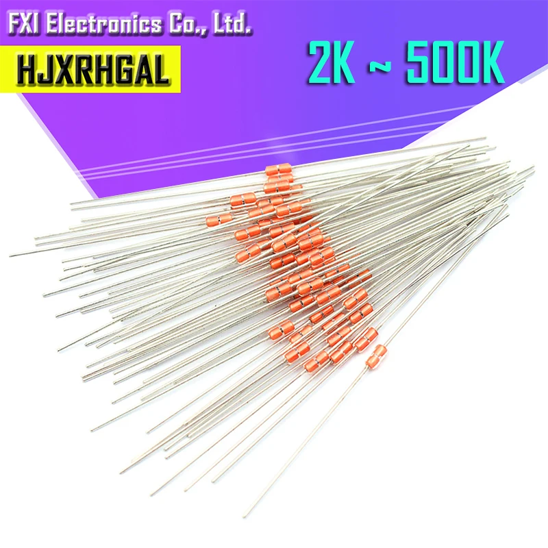20 штук Термальность резистор MF58 3950 5% B 2K 5K 10K 20K 50K 100K 200K 500K ohm|ohm resistor| |