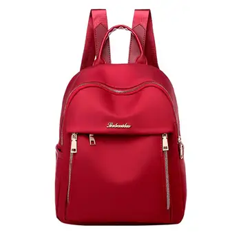 

Women Backpack School Bags for Teenage Girls Fashion Lady Wild Solid Color Oxford Cloth Large Capacity Backpack Student Bag