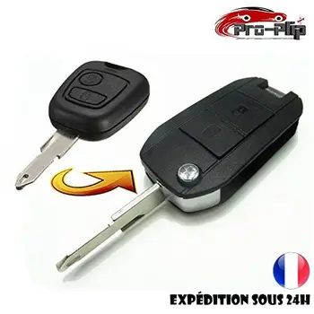 

Kit de transformación CLE PLIP Peugeot 106 206 306 2 botones conversión @Pro-Plip.