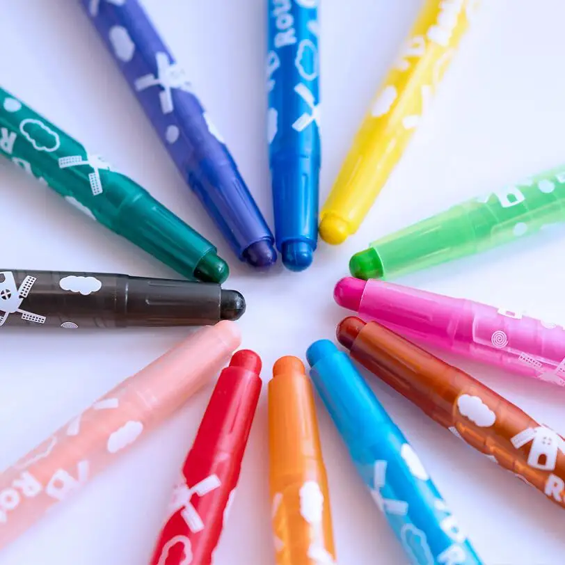 10 цветов мелки масляная пастель креативный цветной карандаш граффити ручка дети Живопись Рисунок Kawaii Канцелярский набор нетоксичный карандаш