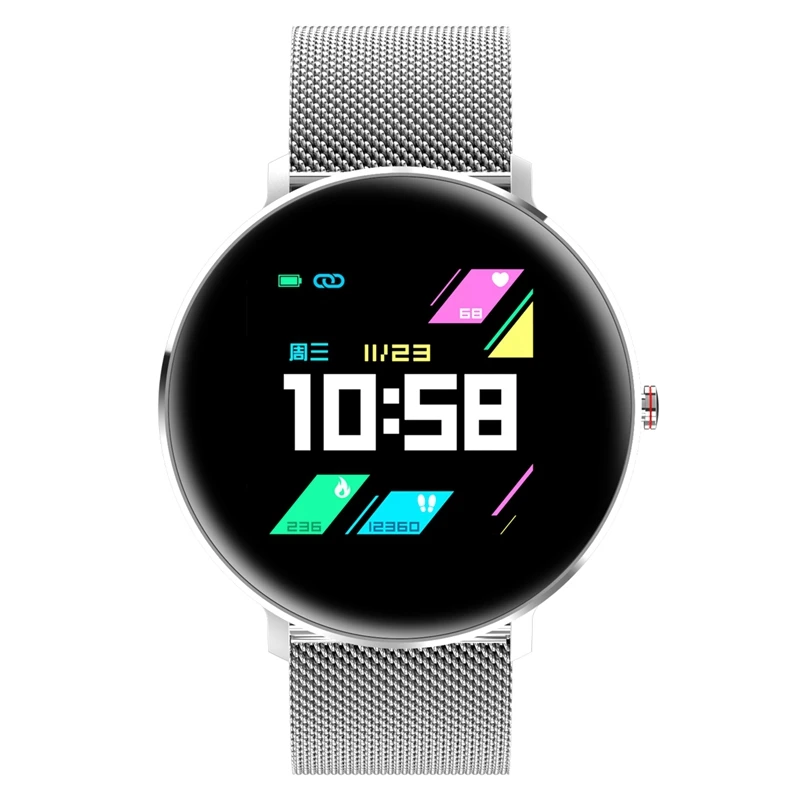 L10 1.3 Inch IPS 8 Sports Mode IP68 Multi-Language Display HR Blood Pressure Fitness Smart Watch