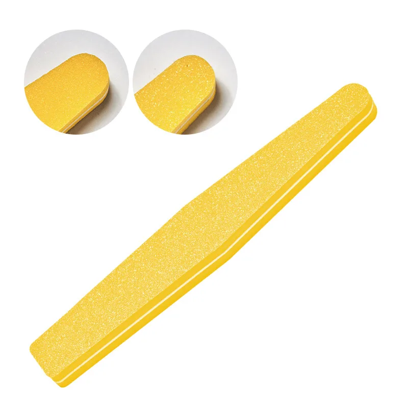 FOUR LILY Nail File Brush Durable Buffing Side Polishing Nails File Nail Art Tool Sanding UV Gel Polish Tools Mixed Color Block