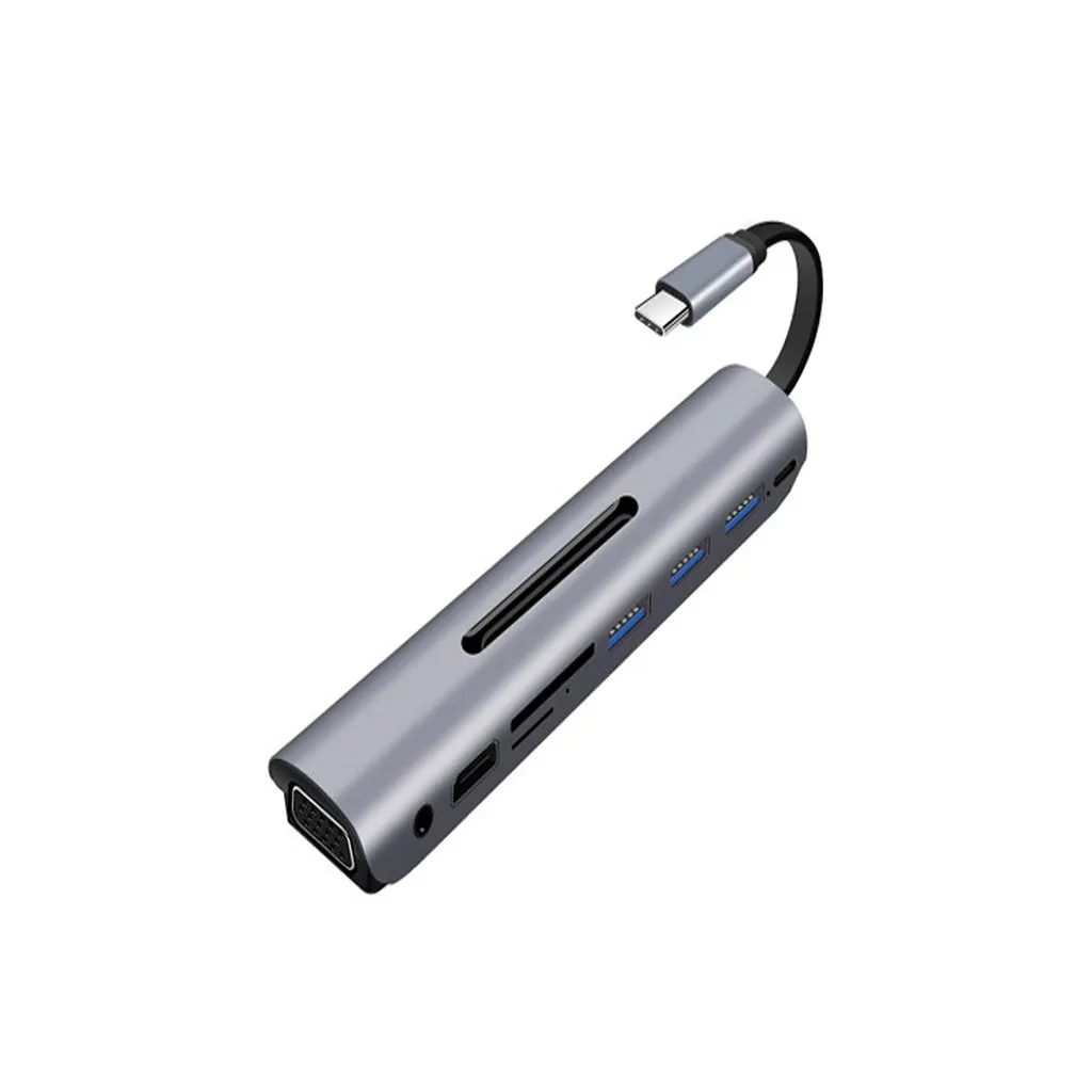 9 в 1 концентратор USB3.0 гигабитный сетевой интерфейс HDMI SD TF для адаптера type-C
