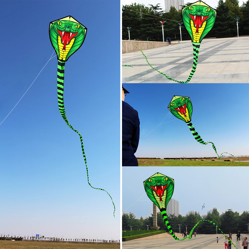 

High Quality 8M/15M Giant Snake Kite Sports Beach Single Line Flying Kite Outdoor Sports Fun Toy with 30M Line