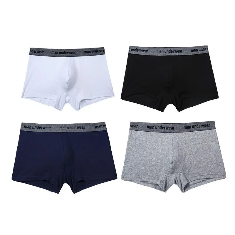 Ropa Interior Hombre мужские трусы хлопковые мужские шорты, Боксеры Трусы боксеры cuecas Boxer masculina Мужское нижнее белье; трусы-боксеры - Цвет: B
