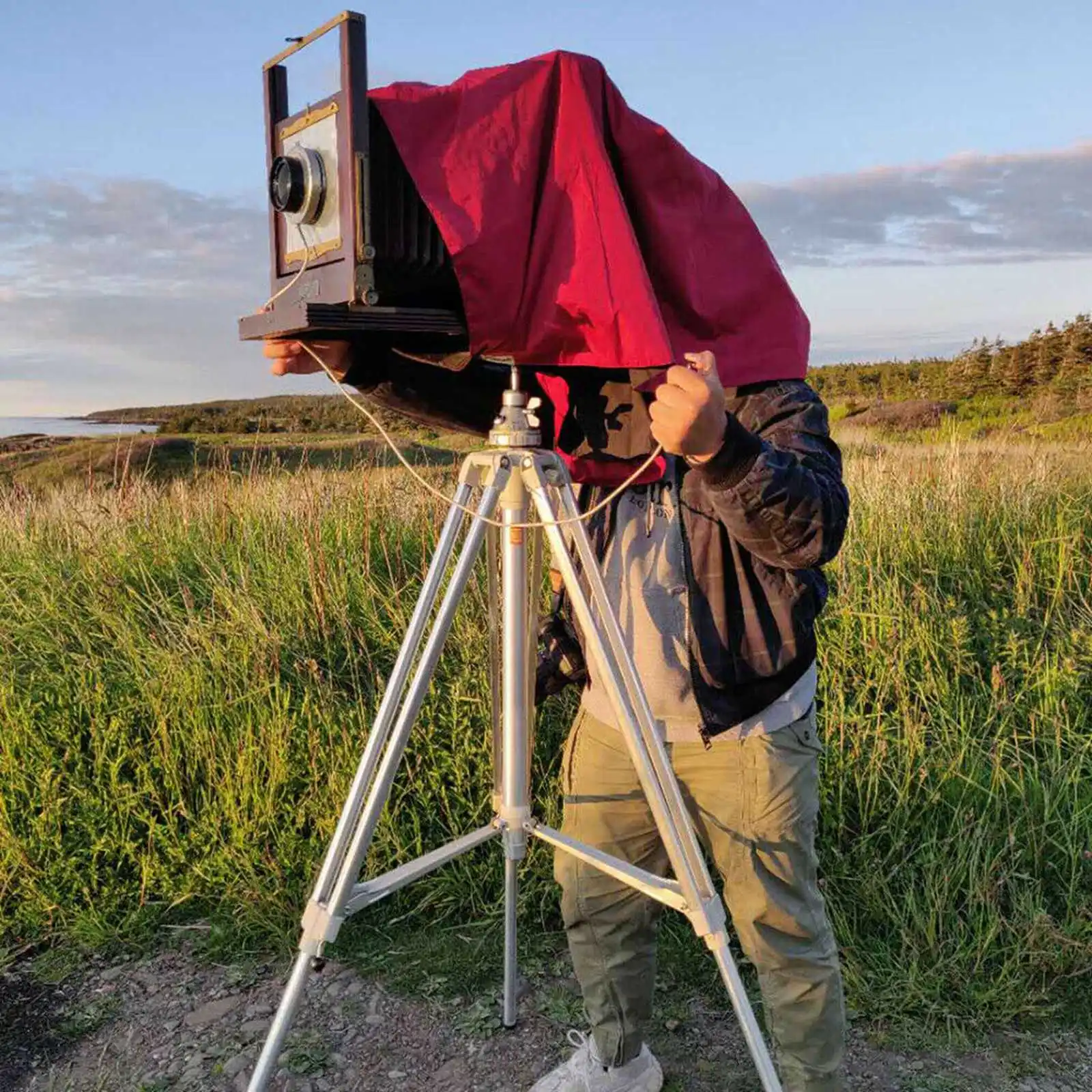 Camera Focusing Hood eTone Waterproof Dark Cloth For 4x5 Format Camera