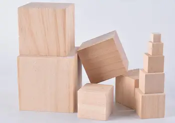 

8pcs35*35*35mm Pine Wood Diy Small Making Sand Table Material Hut Accessories Handmade Dmall Wooden Block