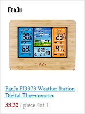 FanJu FJ3373 Метеостанция Цифровой термометр гигрометр беспроводной датчик погоды Температура Часы настенные настольные часы будильник