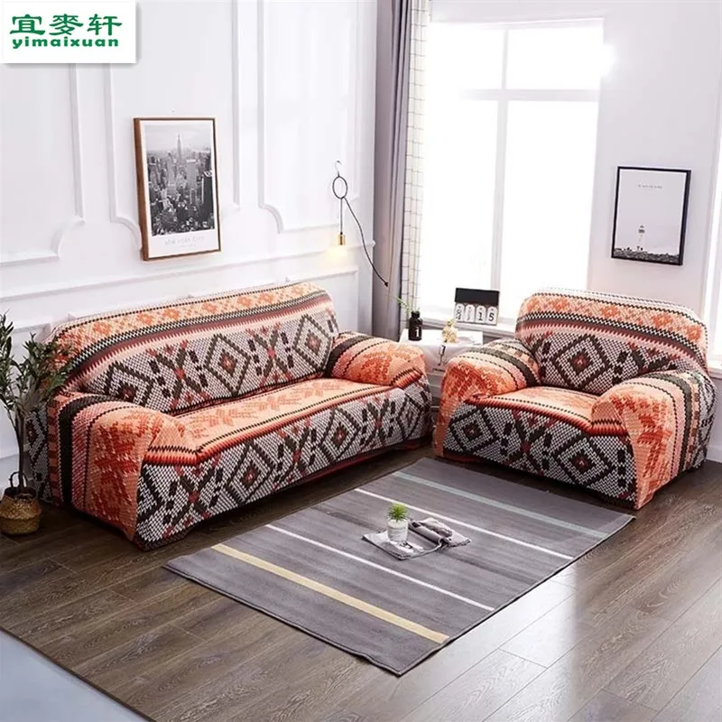 Эластичный чехол для дивана растягивающийся в форме L секционный полотенце