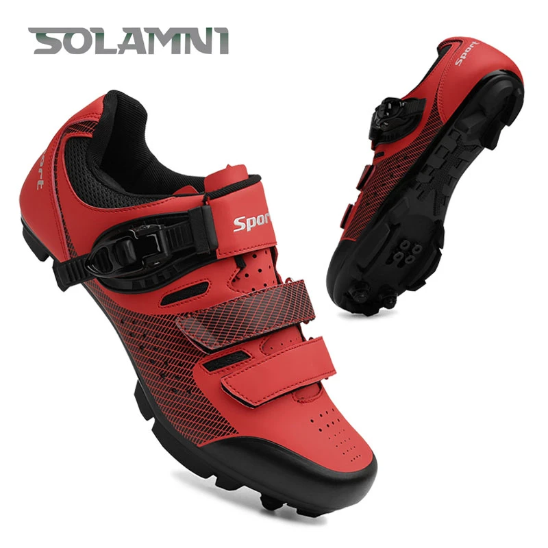 de ciclismo Mtb para hombre, botas de bicicleta de ruta, zapatos de bicicleta de montaña, zapatillas de Clit Speed, tacos planos, para mujer, Dirt Racing SPD|Zapatillas de ciclismo| - AliExpress