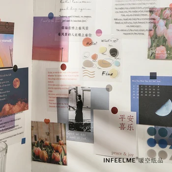 

56Pcs\DIY creative cute retro personality fun can tear Post-it notes message student stationery office supplies notebook