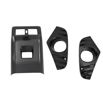 

2 Set for Toyota Rav4 2019 2020 Decorate Accessories Abs Fog Light Lamp Cover Trim Bezel Frame Styling Garnish Carbon Fiber & Ca