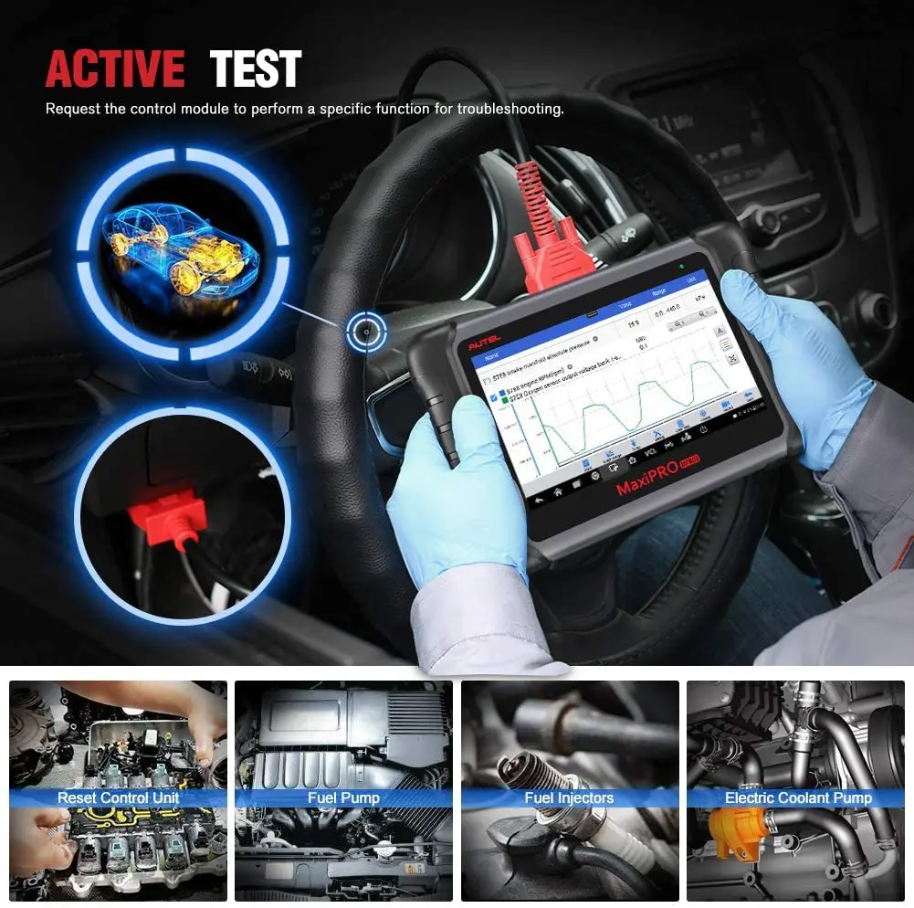 Autel MaxiPRO MP808 диагностический сканер инструмент OBD2 OBDII автомобильные инструменты