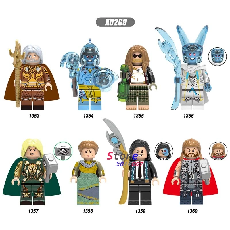 50 шт. Мстители Endgame Loki Odin Laufey Frigga Thor Loki Железный человек AntMan Hawkeye War машина строительный блок для детей игрушки