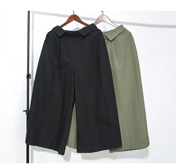 XITAO, плиссированные женские длинные штаны, модные, новинка, зимние, элегантные, маленькие, свежие, с эластичной резинкой на талии, повседневные, широкие брюки GCC2967