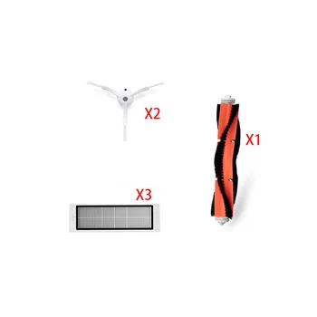 

3PCS HEPA filter+1PC main brush+2PCS side brush for Xiaomi Mi Robot roborock S50 S51 s55 T4 T6 T7 T60 Vacuum Cleaner