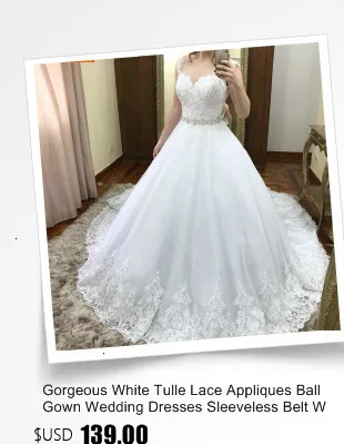 Sumptuousl Boho Топы белого цвета с глубоким v-образным вырезом Свадебные платья без рукавов, с аппликацией из тюля Свадебное платье принцессы по индивидуальному заказу свадебное платье