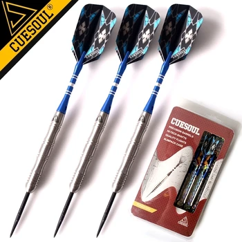

CUESOUL 3pcs 21g Tungsten Steel Tips Barrel Darts Aluminum Shafts With Case Gift 3 Flights C2202