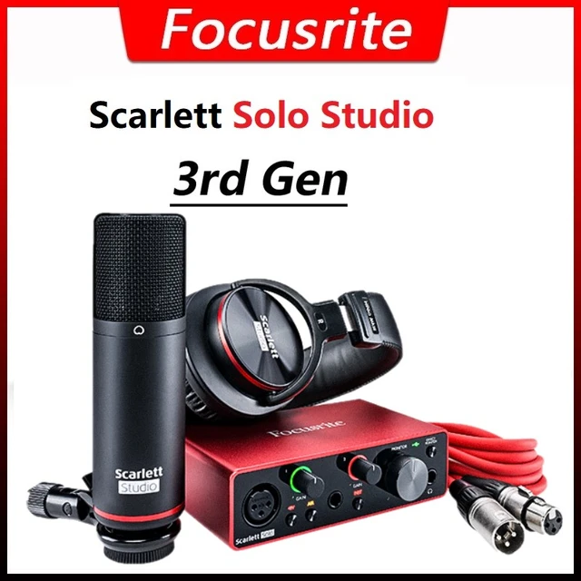 Focusrite Scarlett Solo Studio 3rd Gen Usb Recording Sound Card