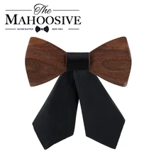 Ручной работы деревянный крест галстук-бабочка для женщин Grilfriend подарок повседневное галстук формальное платье для мужчин Свадебный воротник с подарочной коробкой