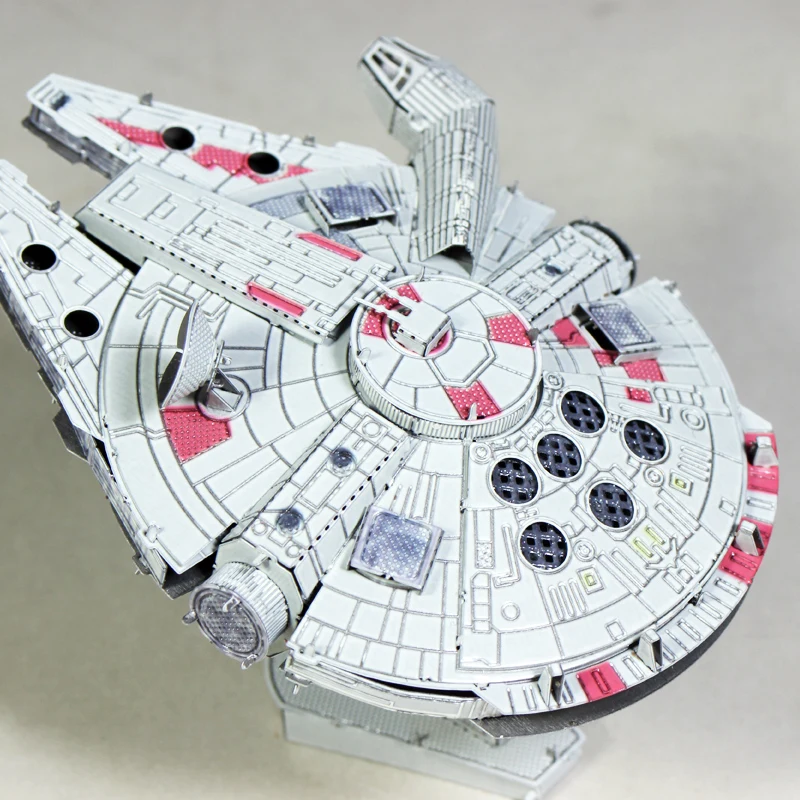 Металлическая Нержавеющая сталь DIY сборочная Модель 3D DIY цветной Сокол Миллениум