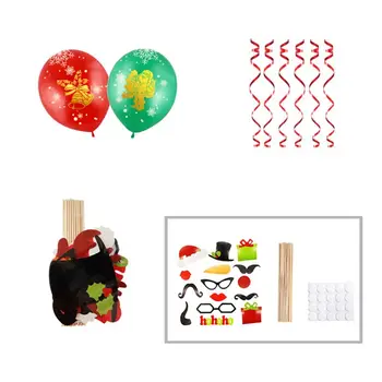 

Christmas Decorations,Hanging Swirls balloon Photo props Banner for Christmas Party Supplies 634E
