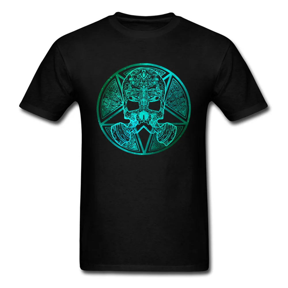 Tribal Star Blue Mask Awesome Custom Men's 2020 New T-Shirt Black Cool Group Team Tee Shirts Short Sleeve |