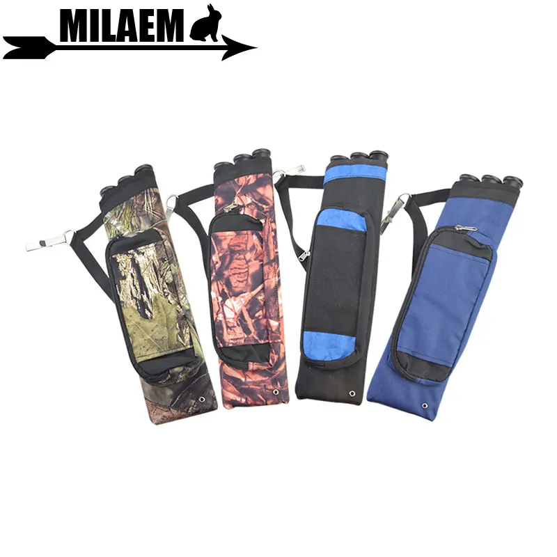 

1pc Archery Arrow Quive 3 Tubes Waist Hip Quick Release Adjustable Waist Strap Shooting Accessories