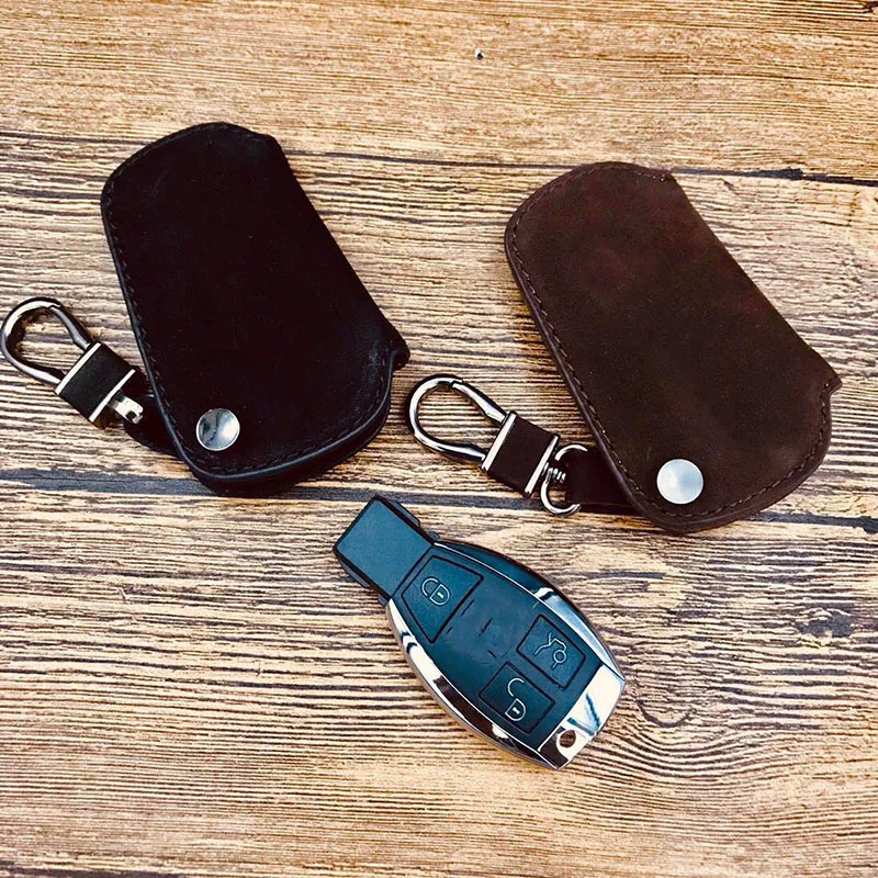 Car Accessories Smart Key Case/Bag for C Class W205 GLC GLA GLK CLS C180L 200L 260 Leather Shell With Chain | Автомобили и