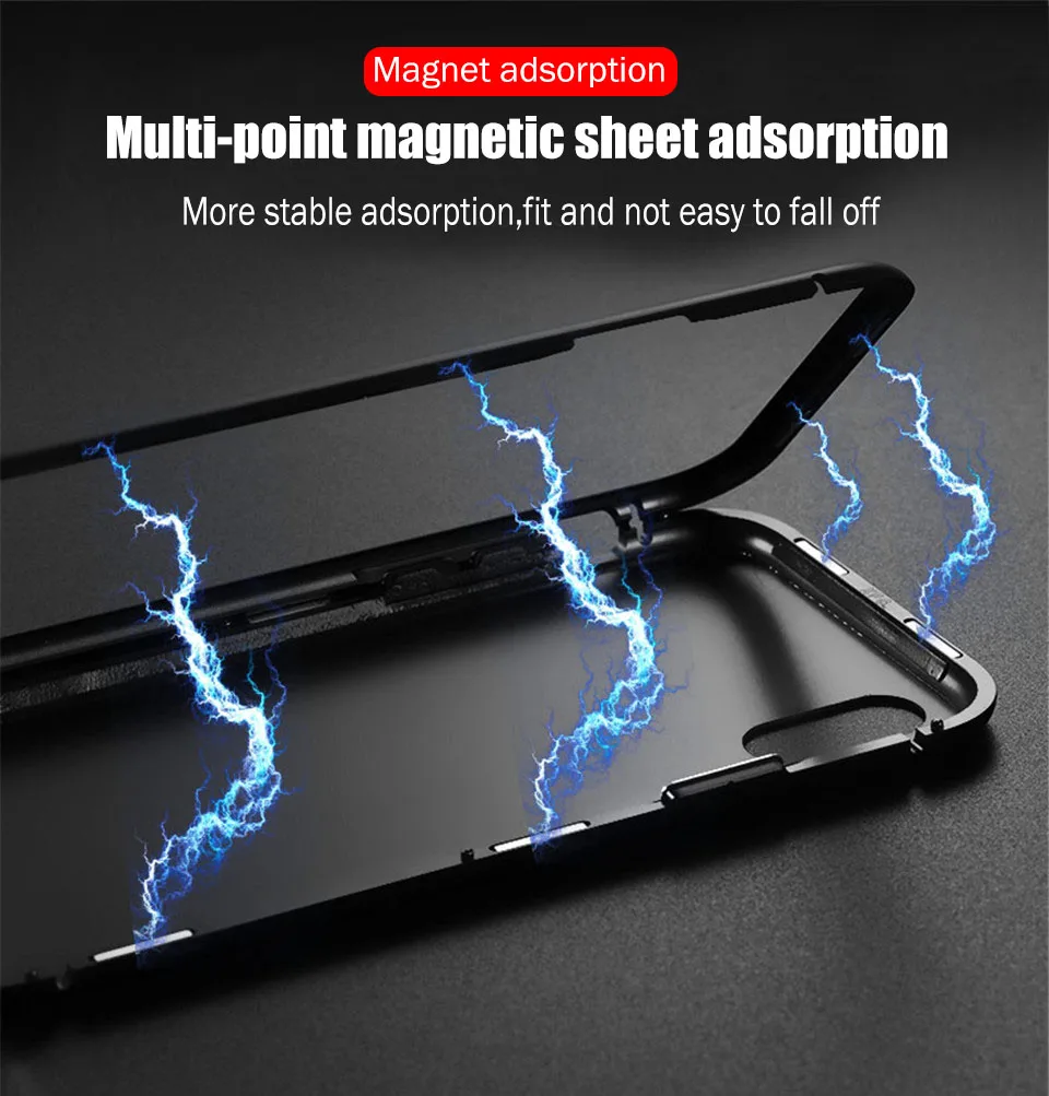 Магнитный Привлекательный чехол для iPhone 11 Pro XS MAX противоударный чехол для iPhone 7 8 6 6S Plus 11 Pro закаленное стекло задняя крышка сумка