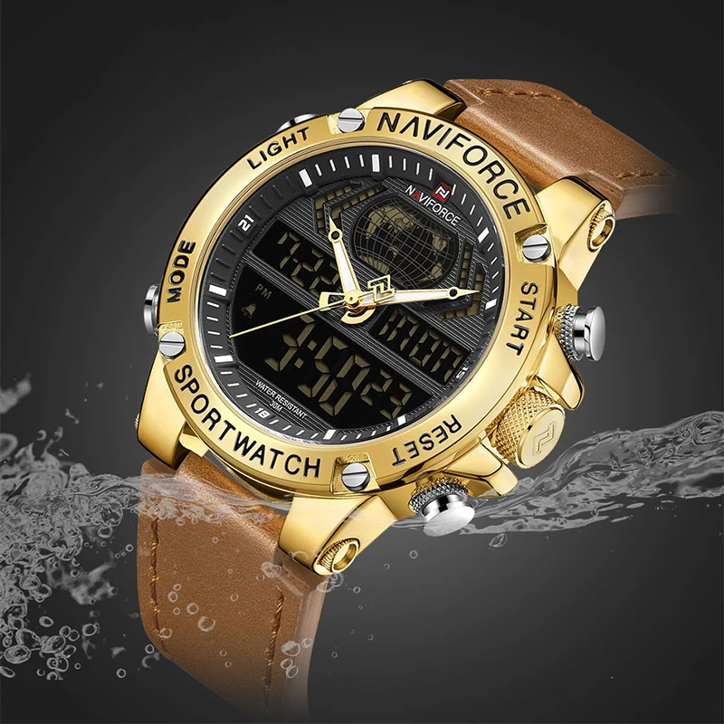 Relogio Masculino Топ NAVIFORCE бренд мужские часы Элитные кварцевые часы мужские военные модные Хронограф Спортивные Наручные Часы