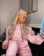 NAstyle-peluca con malla Frontal de cabello humano para mujer, postizo de encaje transparente, color rubio ceniza, Remy, brasileño, 613