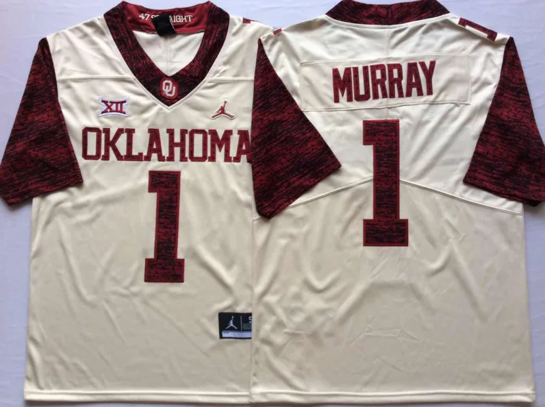 as photo Новинка Высокое качество Все сшитые Oklahoma#6 MAYFIELD#1 Мюррей Джерси - Цвет: as photo