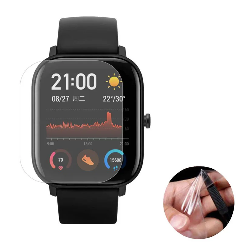 3 шт Мягкий ТПУ прозрачный смарт-часы Защитная пленка для Xiaomi Huami Amazfit GTS спортивные Смарт-часы Полный Экран Защитная крышка