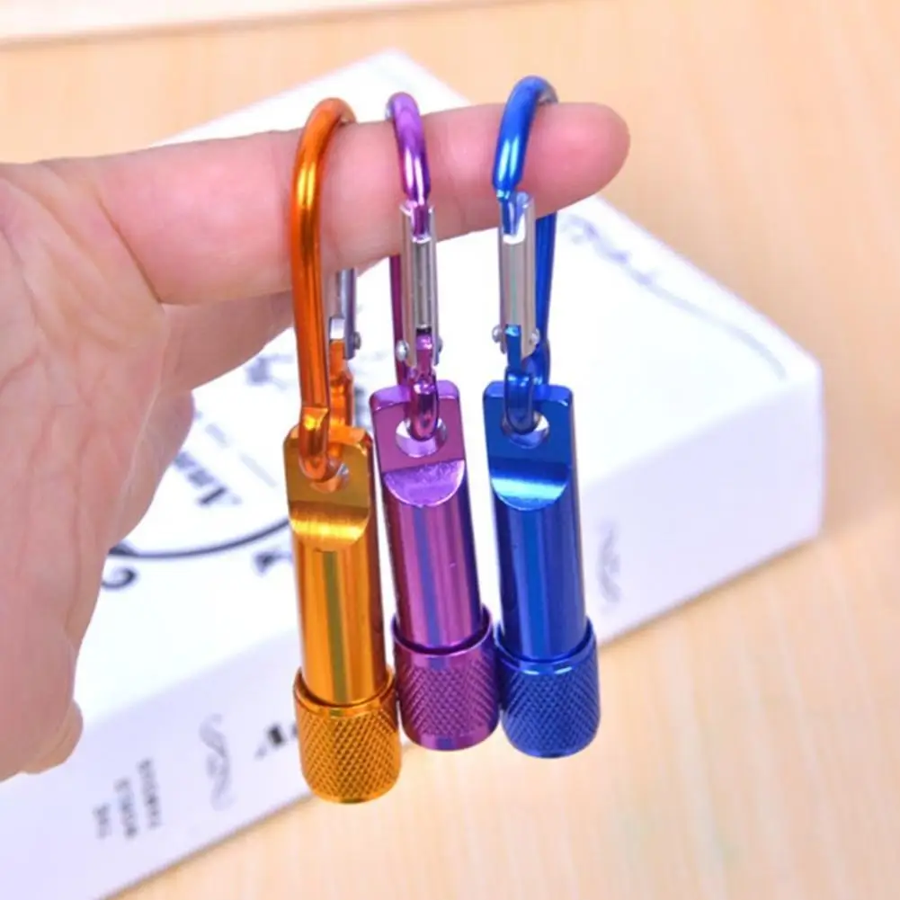 

Outdoor LED Camping Flashlight Aluminum Keychain Keyring Portable Supplies LED Self Lamp Torch Defense Light Super Bright M Z0C8